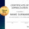 Download Volunteer Certificate Of Appreciation 03 For Volunteer Of The Year Certificate Template