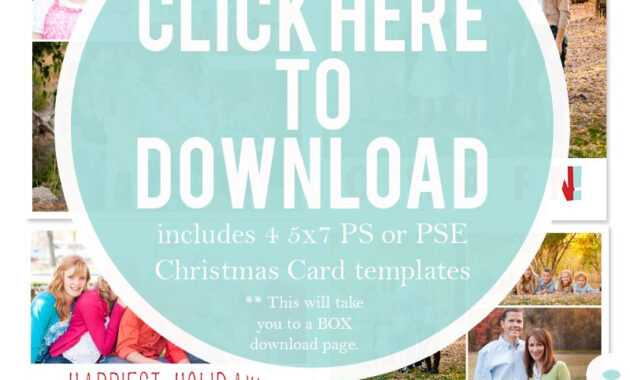 Downloadable Christmas Card Templates For Photos |  Free for Free Christmas Card Templates For Photoshop