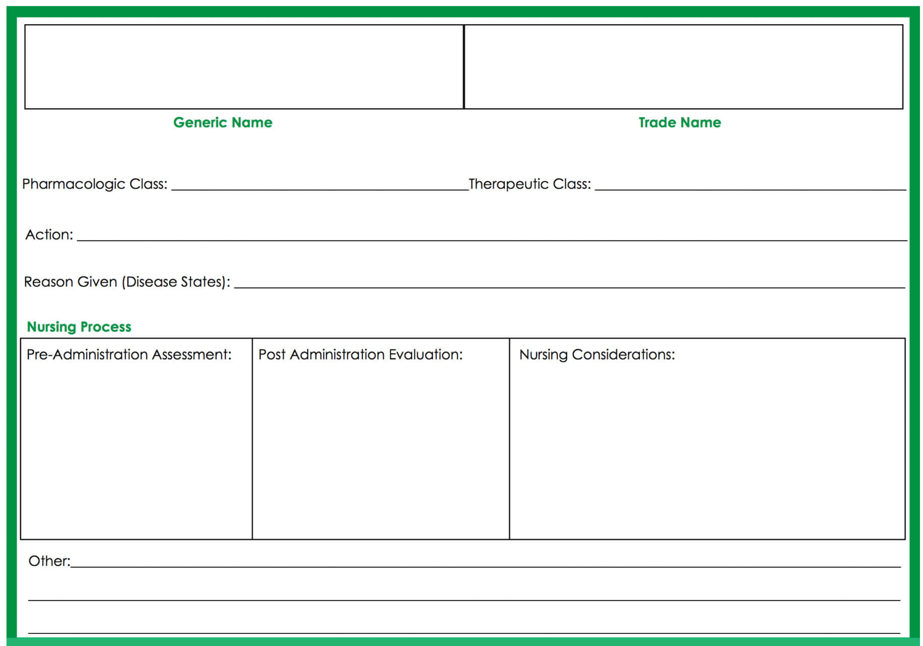 Drug Cards Template - Forza.mbiconsultingltd Inside Medication Card Template