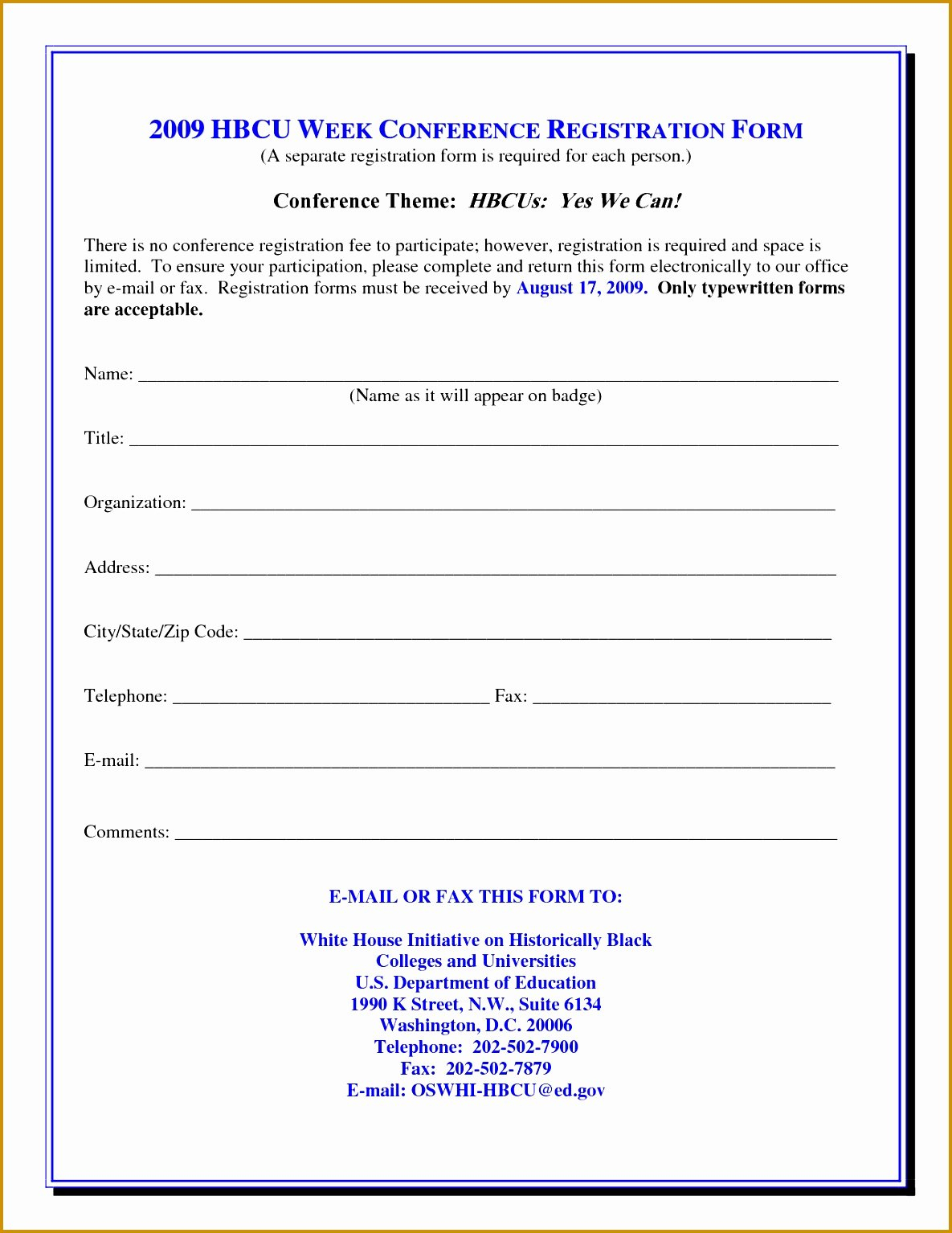 √ 28 Conference Registration Form Template Word | Thethingjazz In Seminar Registration Form Template Word