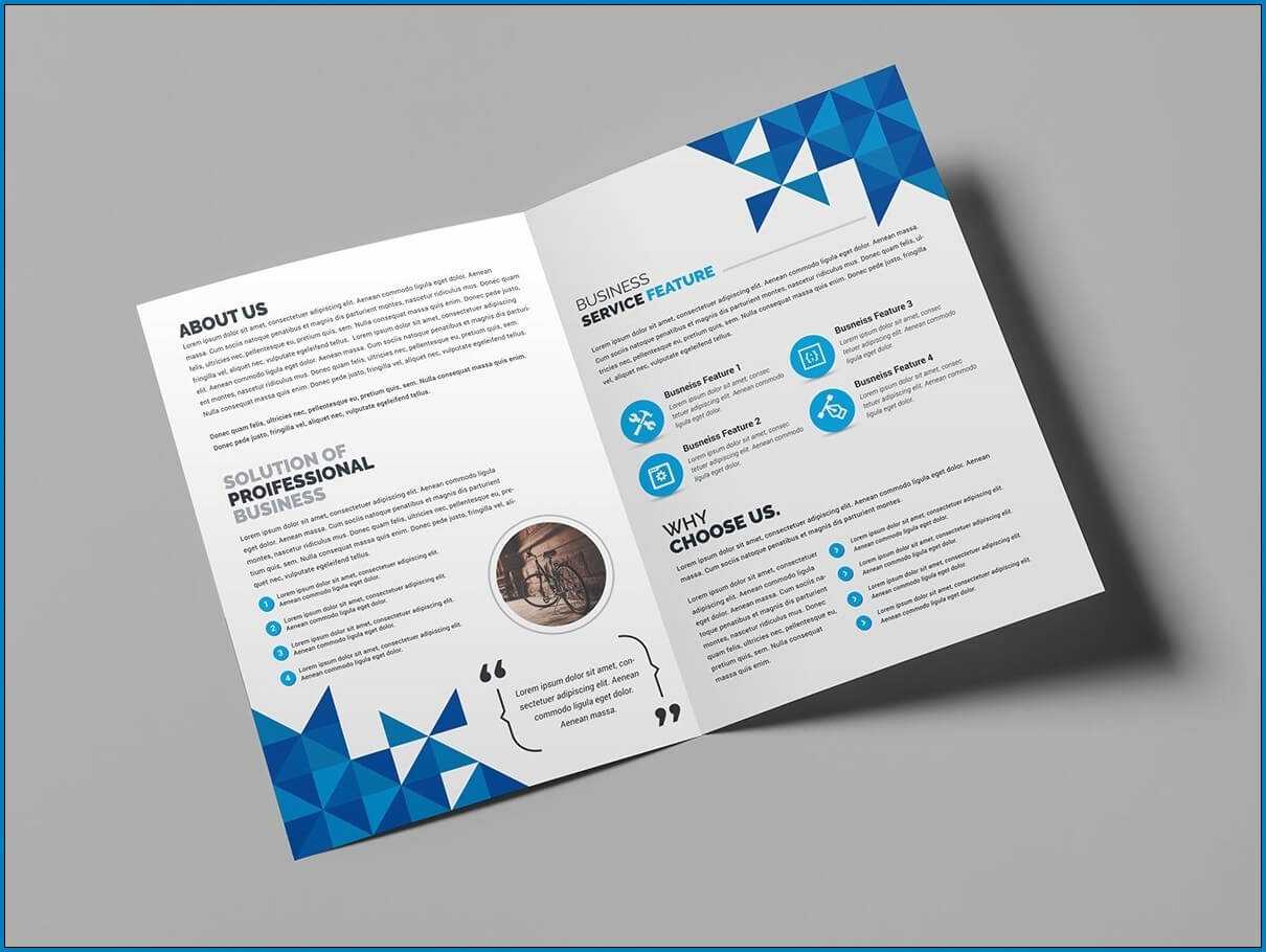 √ Free Printable Bi Fold Brochure Template | Templateral Inside 2 Fold Brochure Template Free