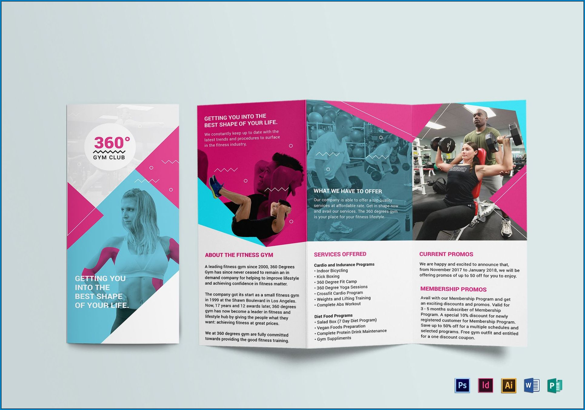 √ Free Printable Tri Fold Brochure Template | Templateral Within Membership Brochure Template