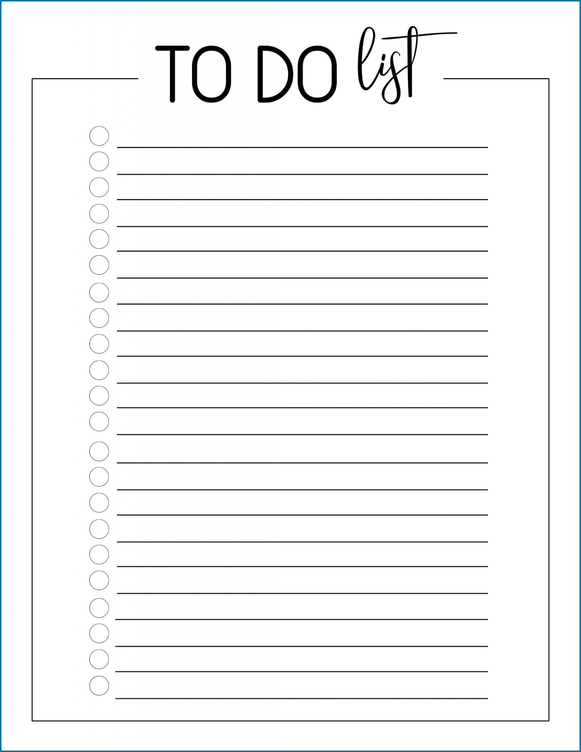 √ Free To Do List Printable Template | Templateral Pertaining To Blank To Do List Template