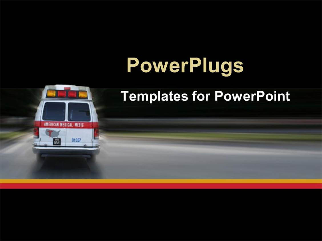 √ Powerpoint Template: Ambulance Going To Hospital For With Ambulance Powerpoint Template