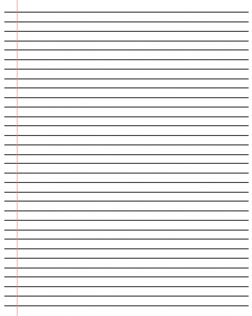 ❤️20+ Free Printable Blank Lined Paper Template In Pdf❤️ Inside Notebook Paper Template For Word
