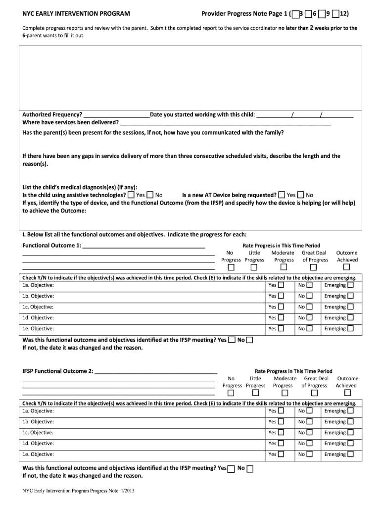 Early Intervention Progress Report – Fill Online, Printable Throughout Intervention Report Template