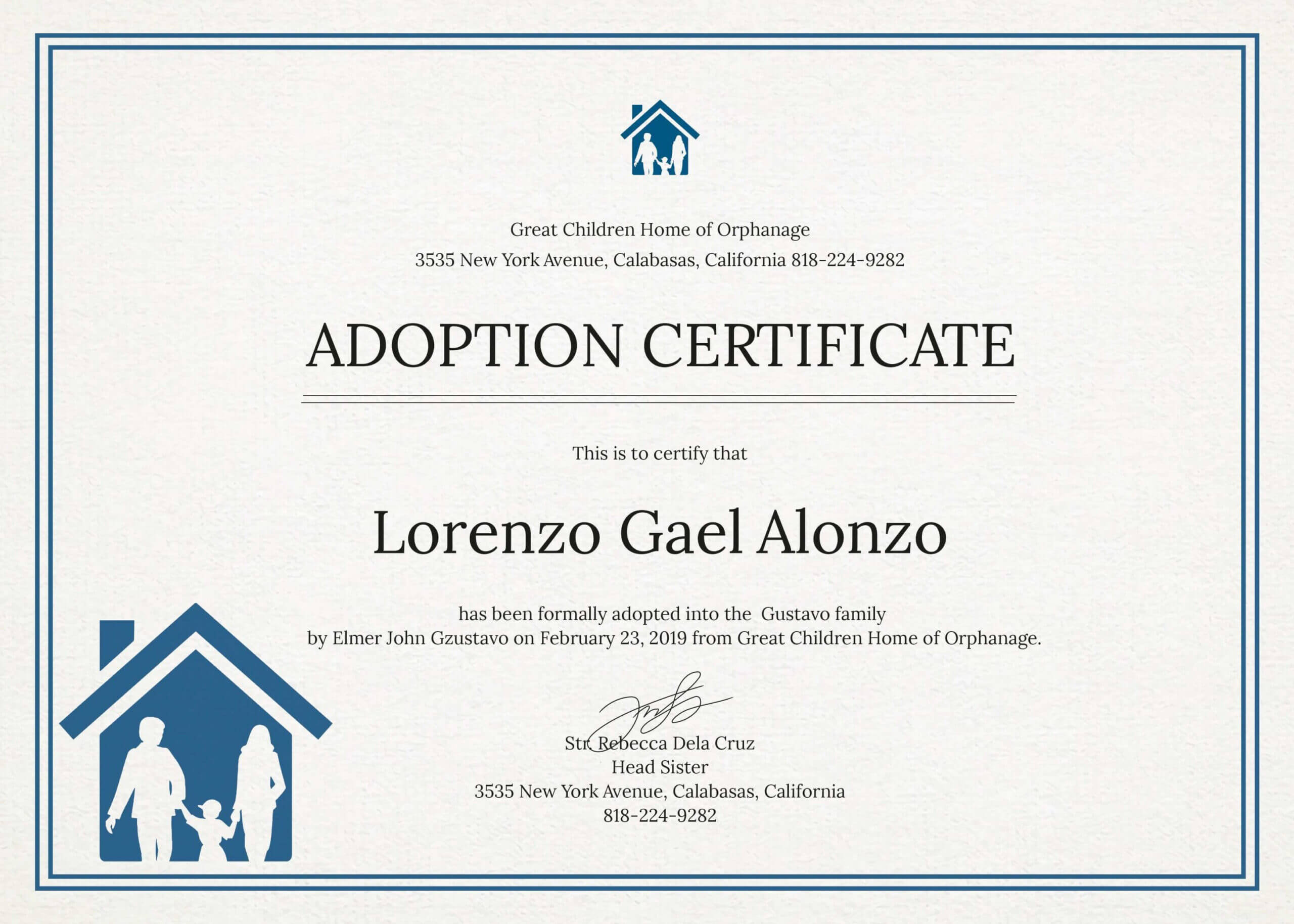 Editable Adoption Certificate New Christening Certificate Intended For Child Adoption Certificate Template