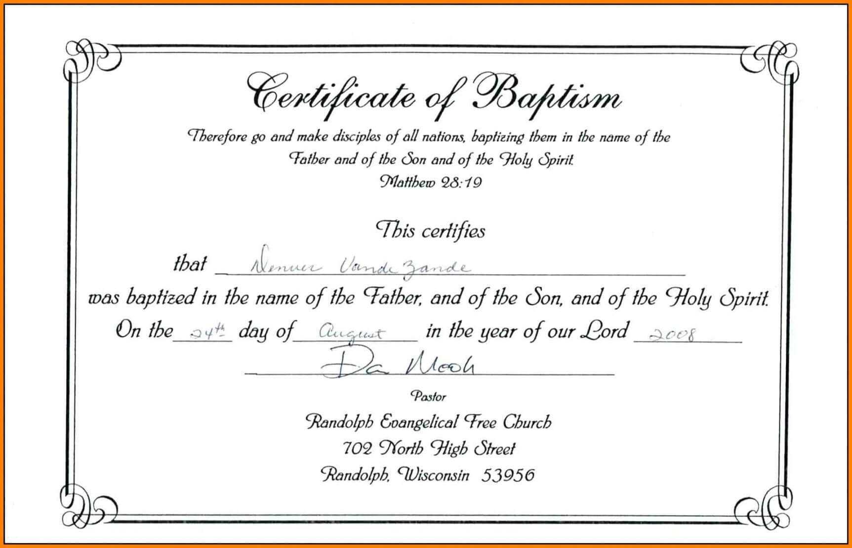 Editable Baptism Certificate Template Publisher Download With Regard To Baptism Certificate Template Word