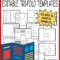 Editable Brochure Templates | Graphic Organizers | Teacher Inside Student Brochure Template