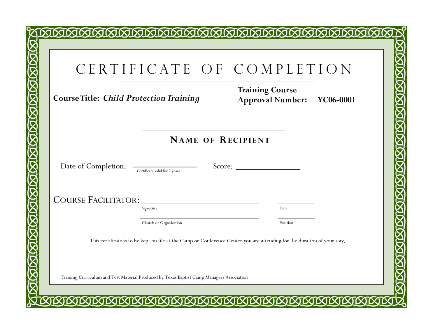 Editable Course Completion Certificate Template Certificate With Regard To Continuing Education Certificate Template