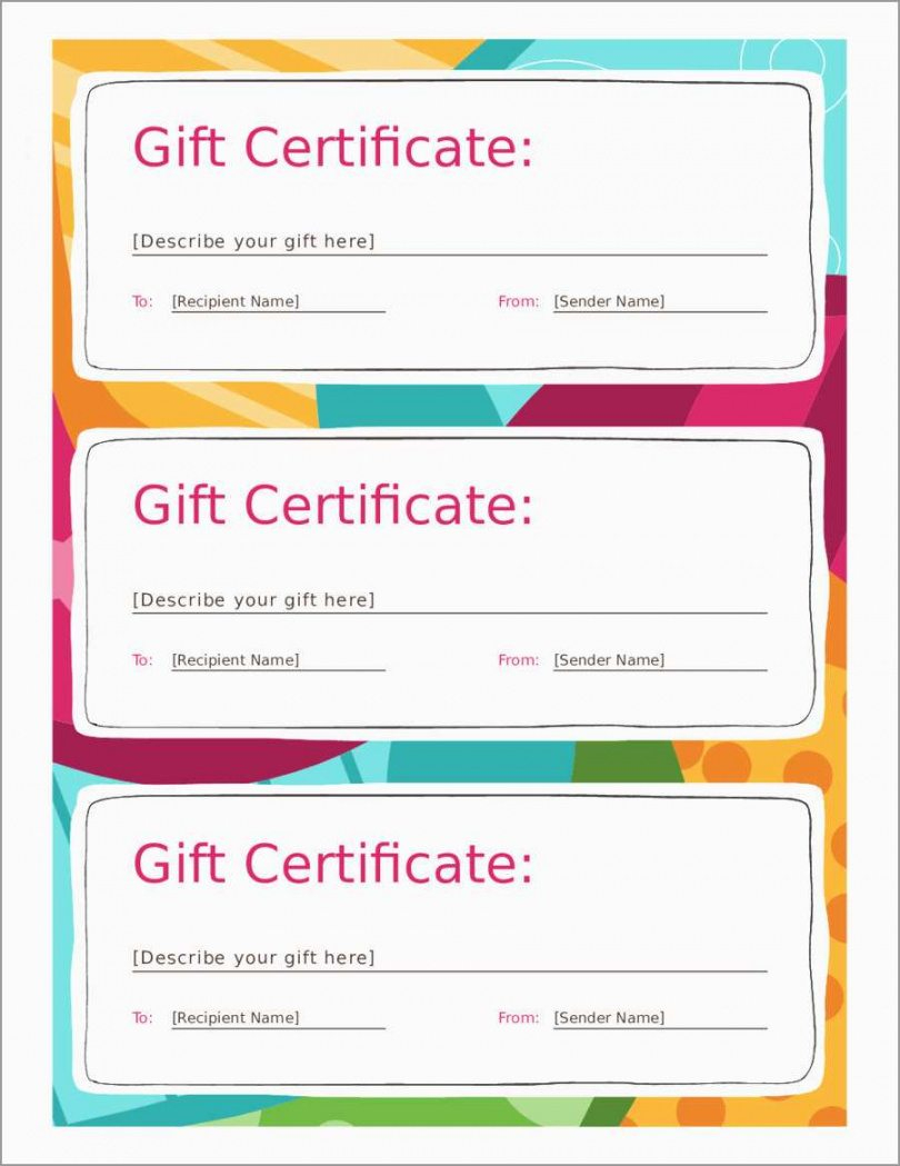 Editable Fillable Gift Certificate Template Free Pertaining To Fillable Gift Certificate Template Free