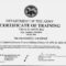 Editable Ideas Of Army Drivers Training Certificate Template With Army Certificate Of Completion Template