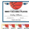 Editable Pdf Sports Team Basketball Certificate Award pertaining to Basketball Certificate Template