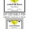 Editable Pdf Sports Team Softball Certificate Diy Award for Softball Certificate Templates