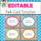 Editable Task Card Templates – Bkb Resources With Task Card Template