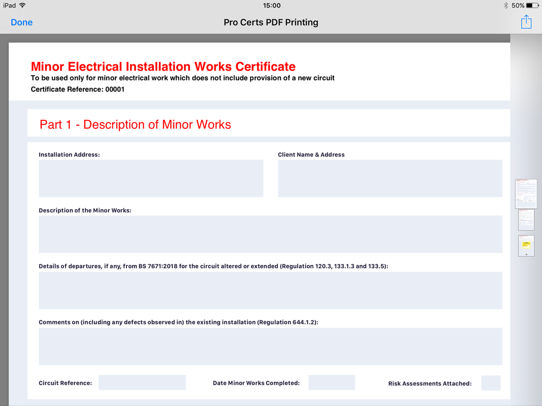 Electrical Blog | Electrical Guides, Charts & Apps – Pro Inside Minor Electrical Installation Works Certificate Template