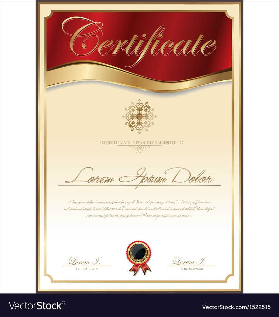 Elegant Certificate Template In Elegant Certificate Templates Free