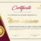 Elegant Certificate Template Vector With Luxury And Modern Pattern.. Throughout Elegant Certificate Templates Free