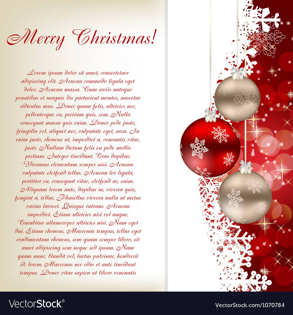 Elegant Christmas Card Template Regarding Adobe Illustrator Christmas Card Template