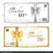 Elegant Gift Card Gift Voucher Template Stock Vector Throughout Elegant Gift Certificate Template