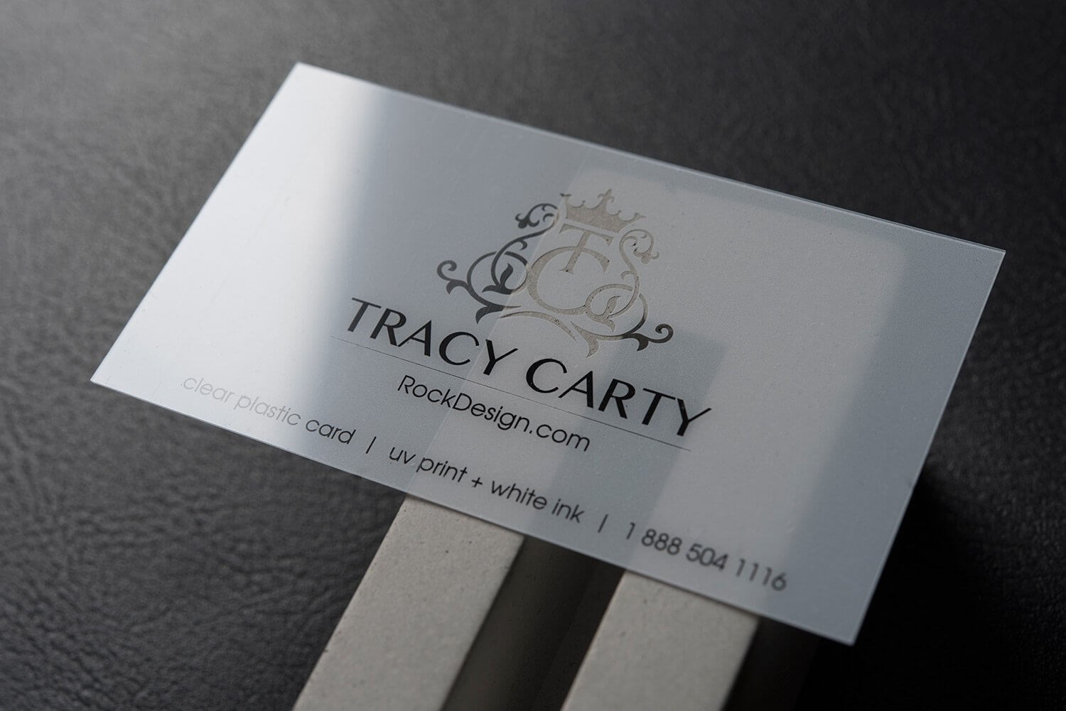 Elegant Transparent Plastic Name Card Design – Tracy Carty Regarding Transparent Business Cards Template