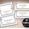 Elegant Wedding Placecard Template Foldover, Diy Black Gold Inside Fold Over Place Card Template