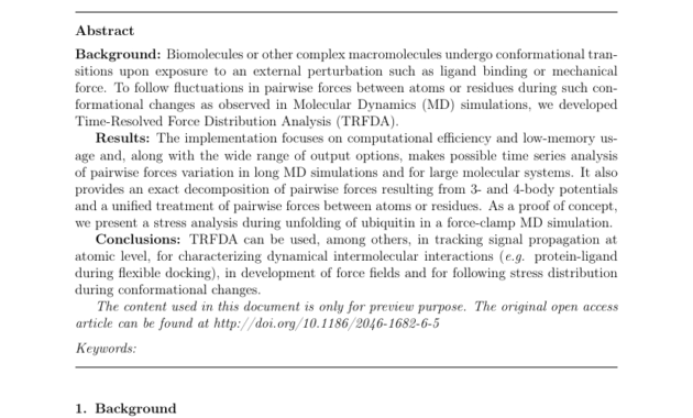 Elsevier - Trends In Immunology Template inside Journal Paper Template Word