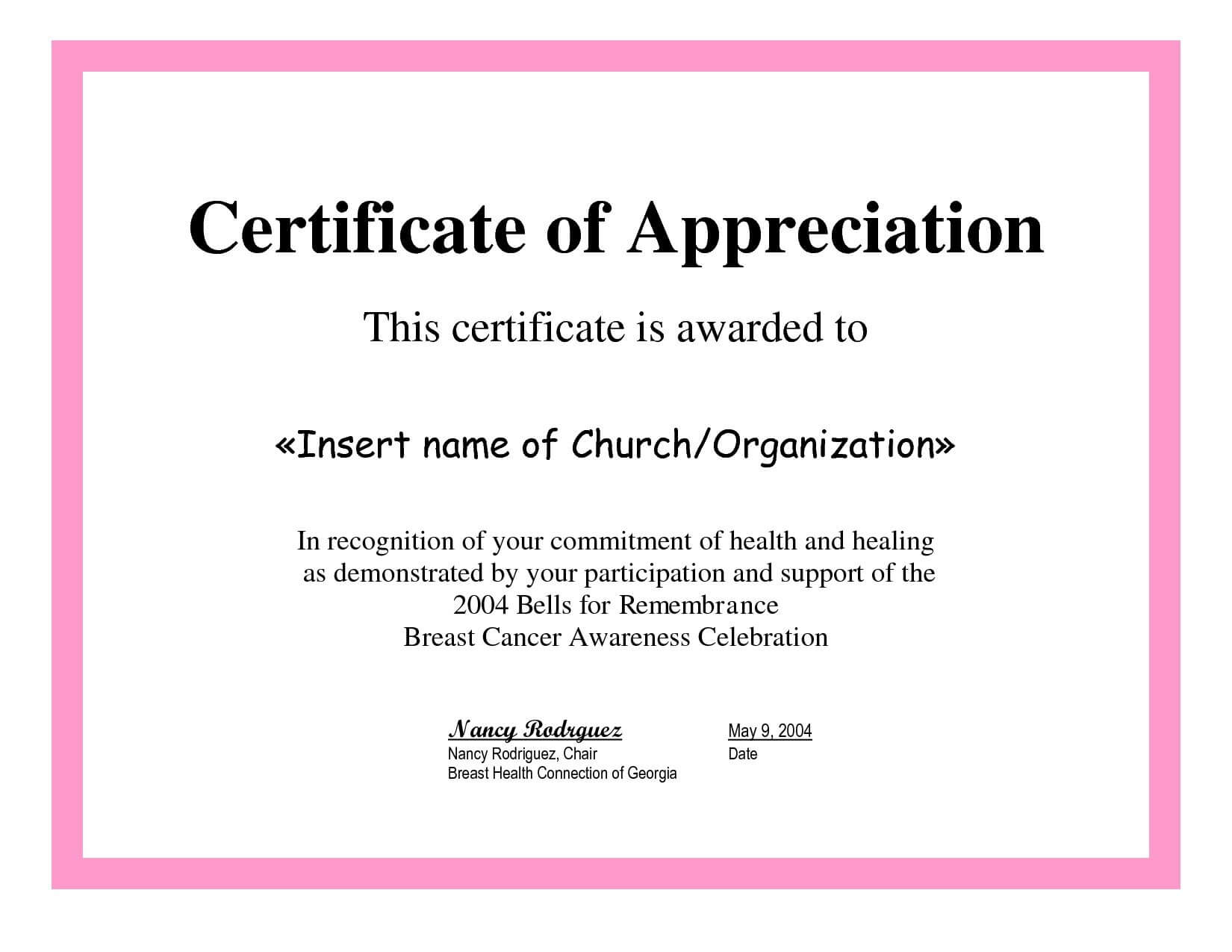 Employee Appreciation Certificate Template Free Recognition Within Best Employee Award Certificate Templates