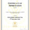Employee Appreciation Certificate Template Free Resume Intended For Volunteer Award Certificate Template