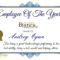 Employee Of The Year Certificate Template Update234 Com For Employee Of The Year Certificate Template Free