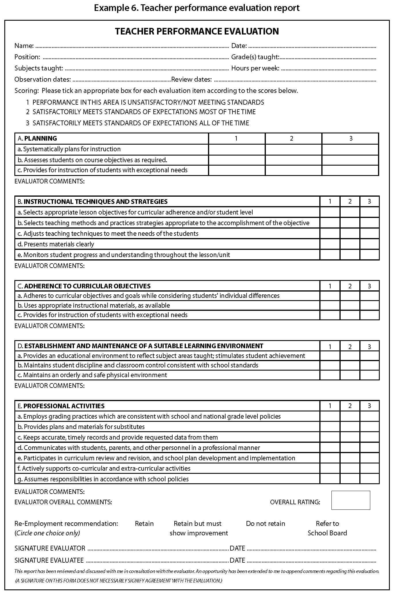 Evaluation Report Sample Examples Clinical Template Pdf For Monitoring And Evaluation Report Template