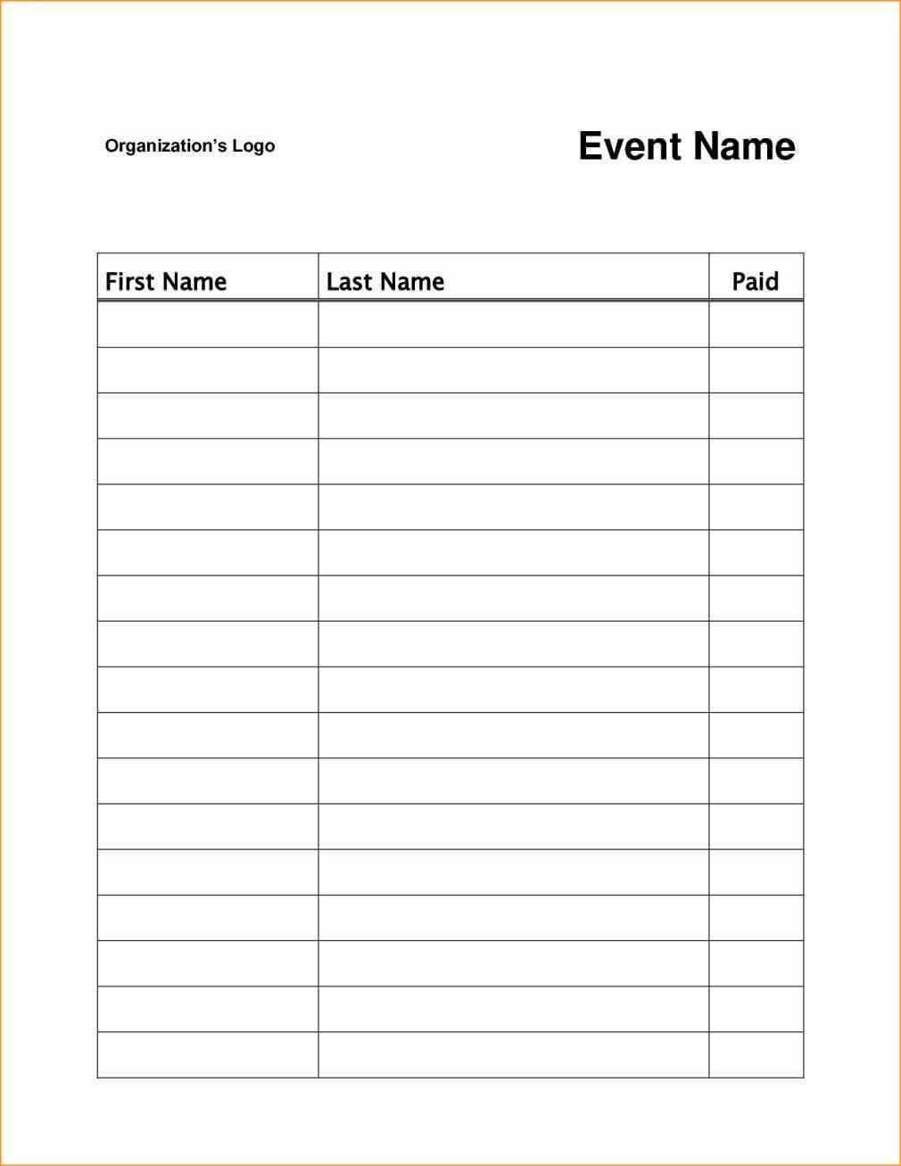Event Or Class Workshop Forms A Sign Up Sheet Template Word With Regard To Free Sign Up Sheet Template Word