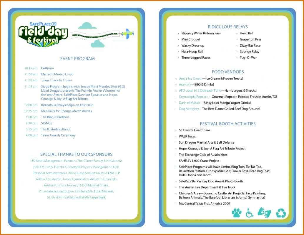 Event Program Template | Program Template, Printable Wedding Within Free Event Program Templates Word