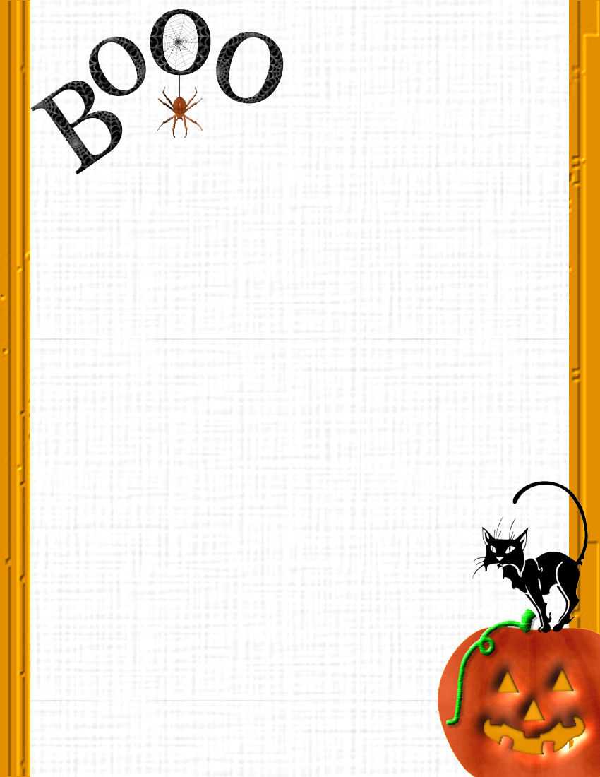 Exceptional Halloween Templates For Word Template Ideas Free Intended For Free Halloween Templates For Word