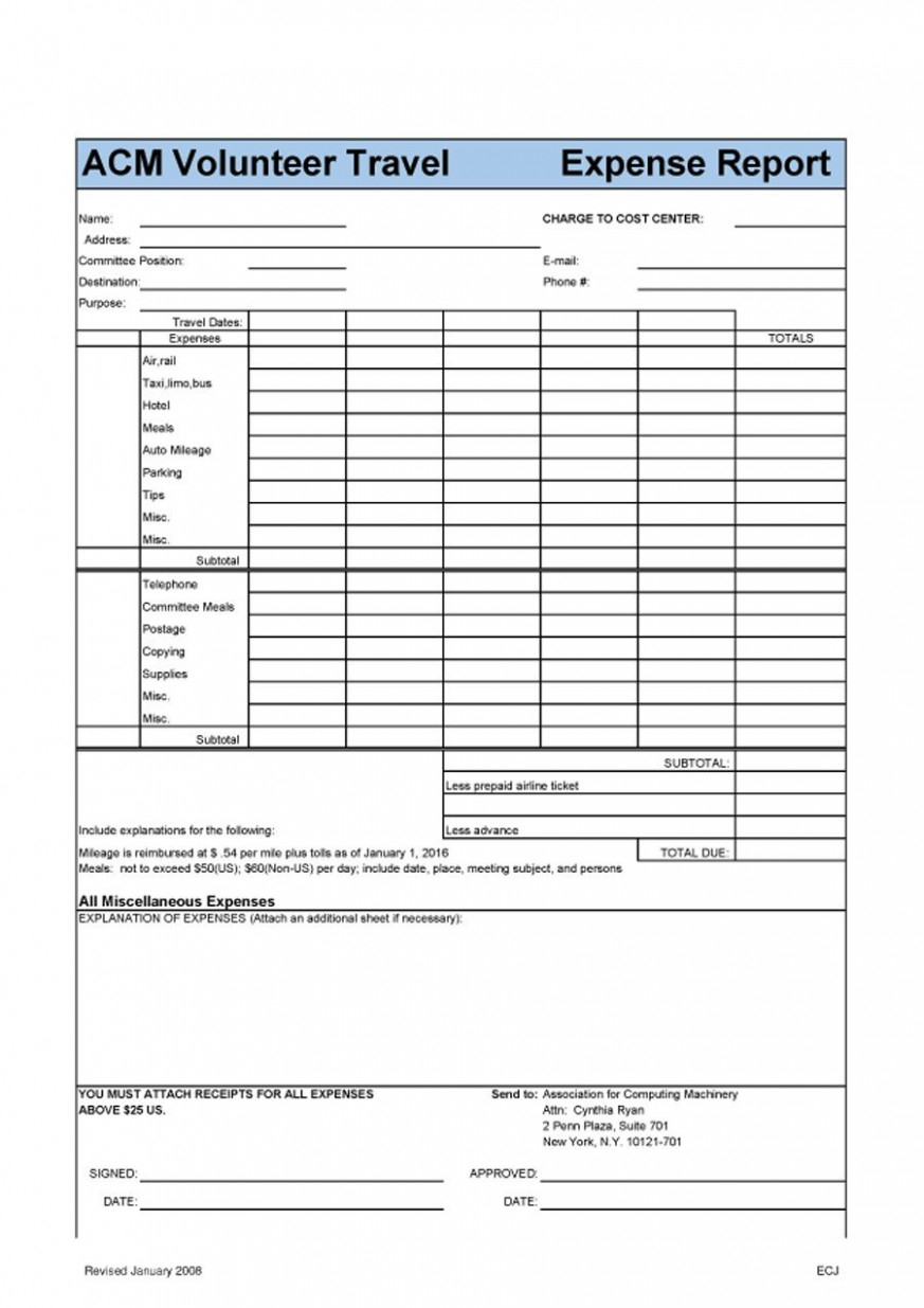 Expense Report Template Intended For Expense Report Spreadsheet Template Excel