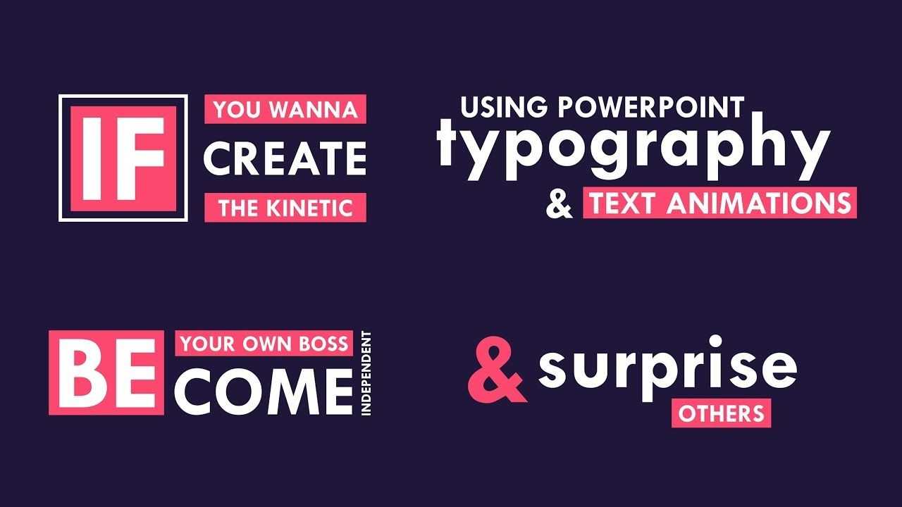 Explainer Video And Kinetic Typography Using Powerpoint Within Powerpoint Kinetic Typography Template