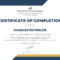 🥰free Certificate Of Completion Template Sample With Example🥰 For Construction Certificate Of Completion Template