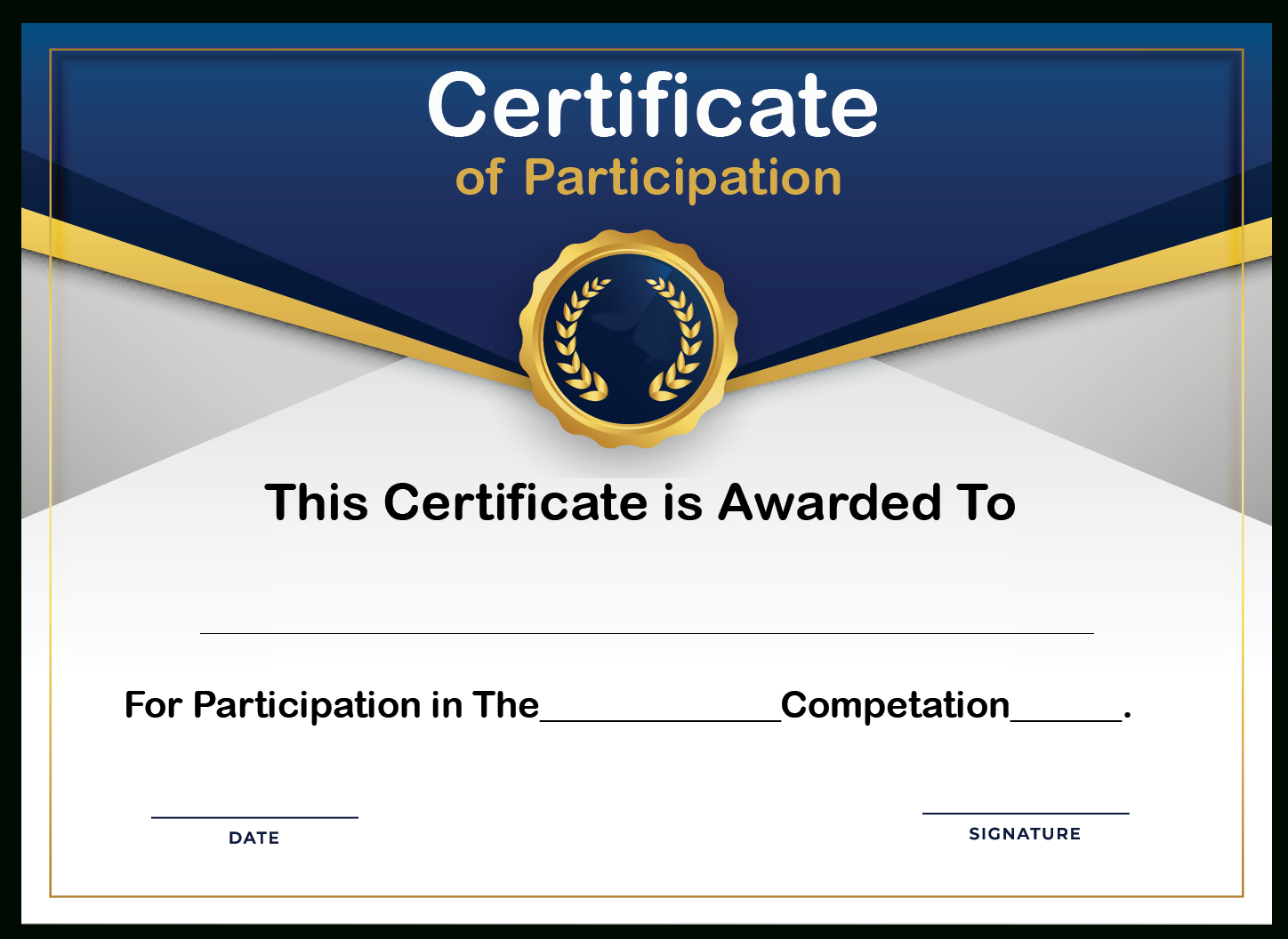 🥰free Printable Certificate Of Participation Templates (Cop)🥰 Inside Participation Certificate Templates Free Download