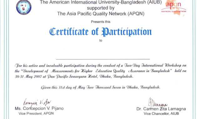 🥰free Printable Certificate Of Participation Templates (Cop)🥰 pertaining to Certificate Of Participation Word Template