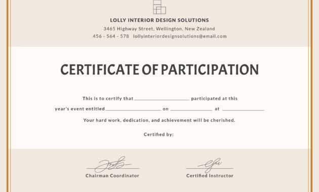 🥰free Printable Certificate Of Participation Templates (Cop)🥰 with regard to Templates For Certificates Of Participation