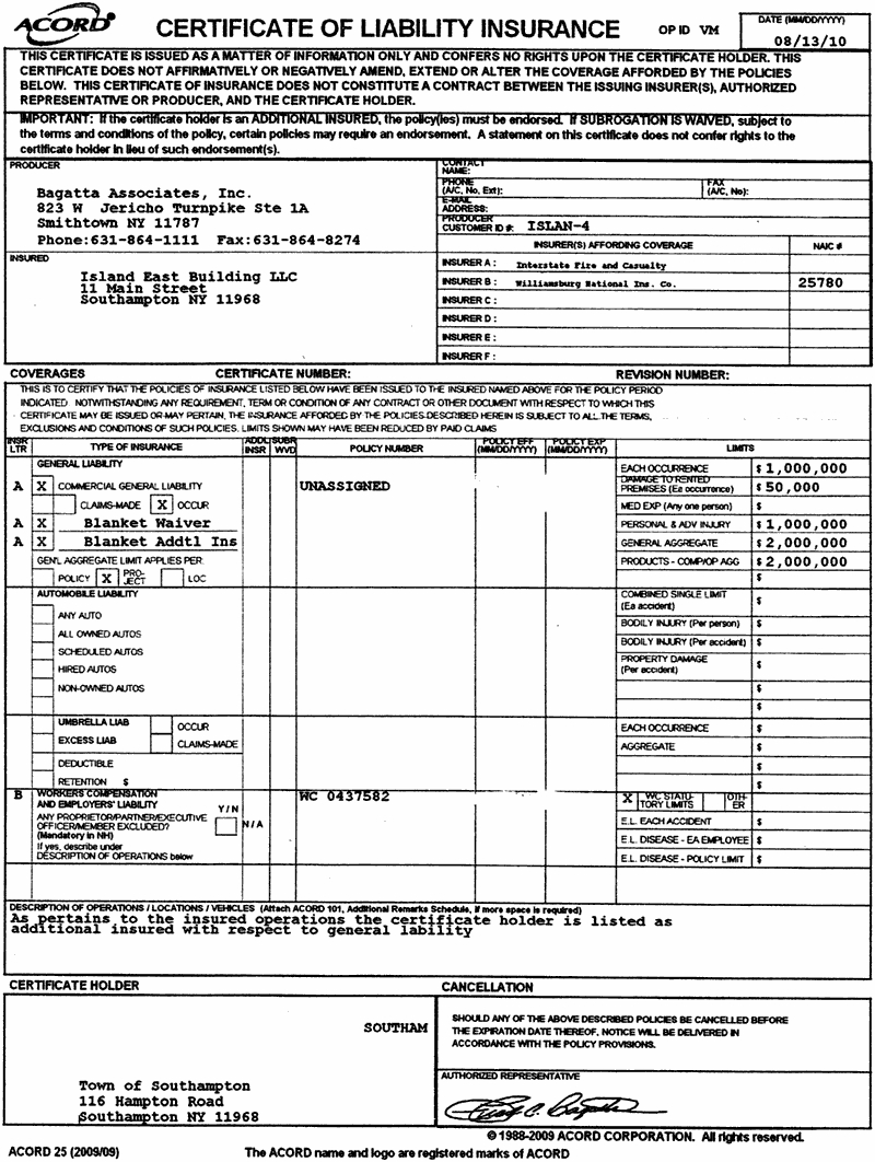 🥰free Sample Printable Certificate Of Liability Template🥰 Inside Certificate Of Liability Insurance Template