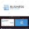 Factory, Industry, Landscape Blue Business Logo And Business In Landscaping Business Card Template