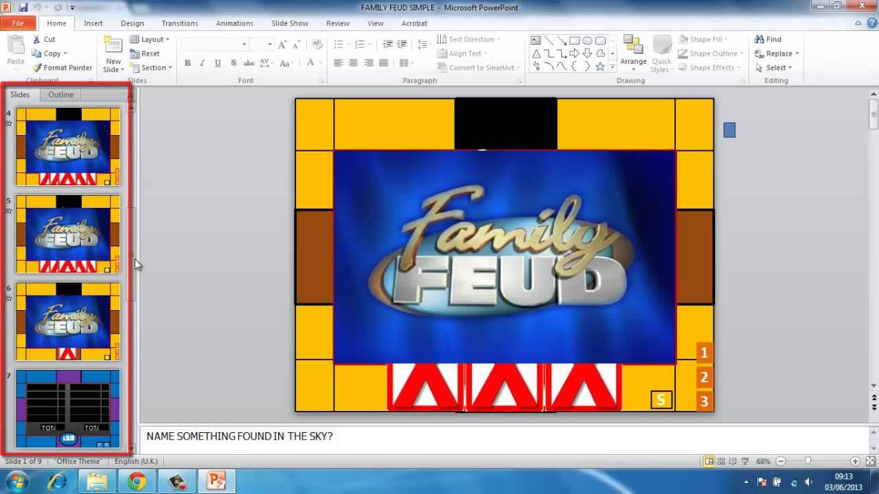 Family Feud Powerpoint Instructions.without A Link To Inside Family Feud Powerpoint Template With Sound