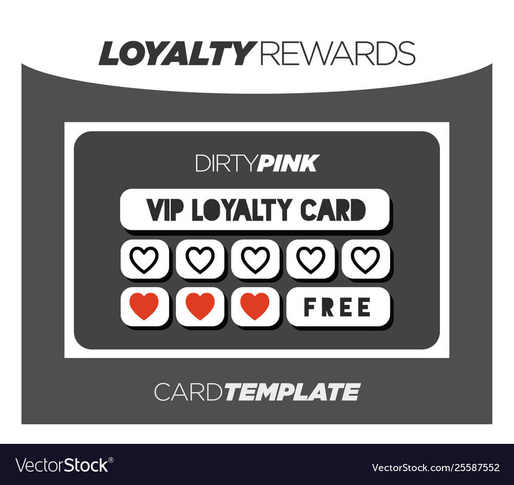 Fancy And Modern Black Loyalty Card Template Within Customer Loyalty Card Template Free