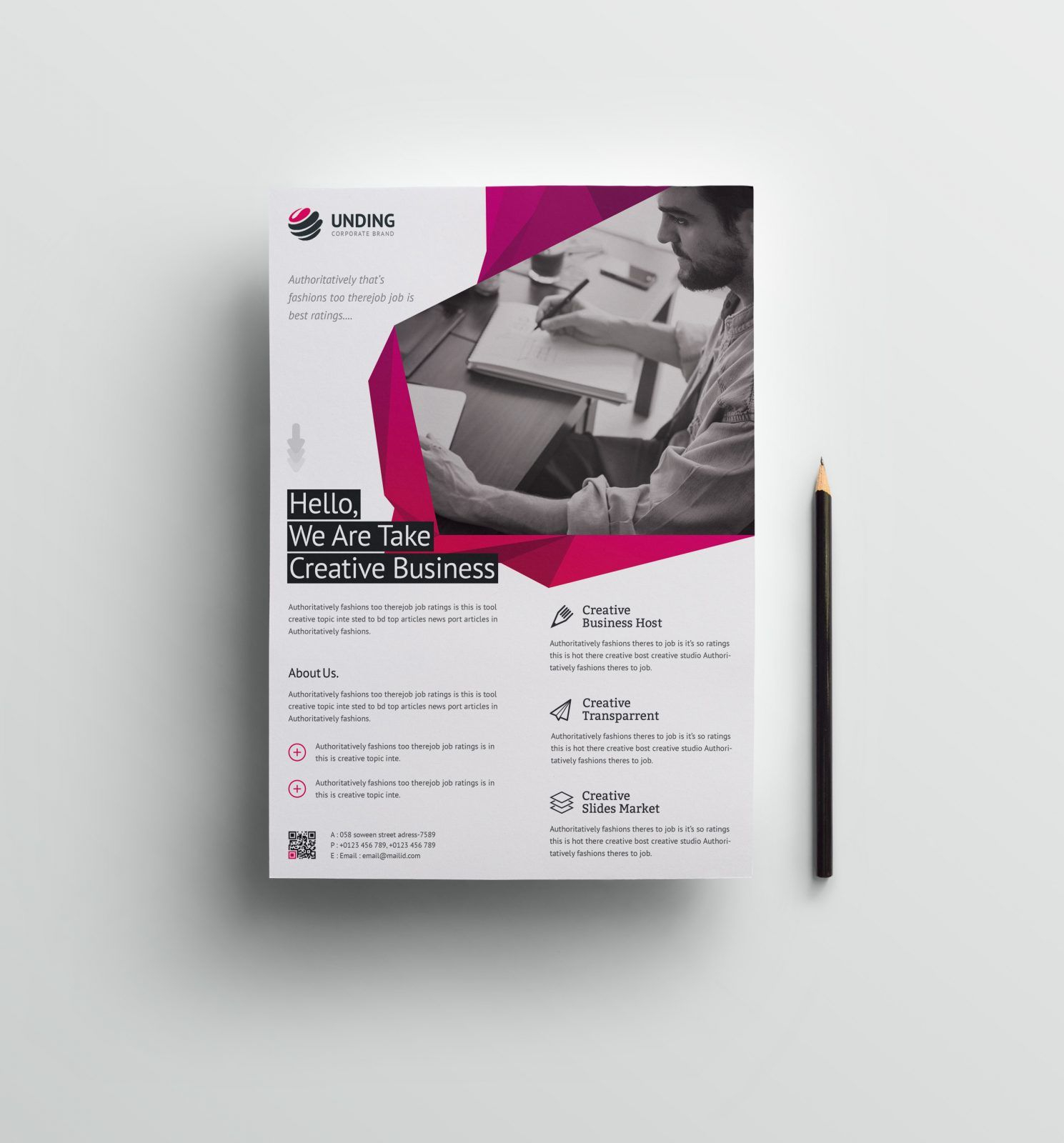 Fancy Professional Business Flyer Design Template 001510 In Fancy Brochure Templates