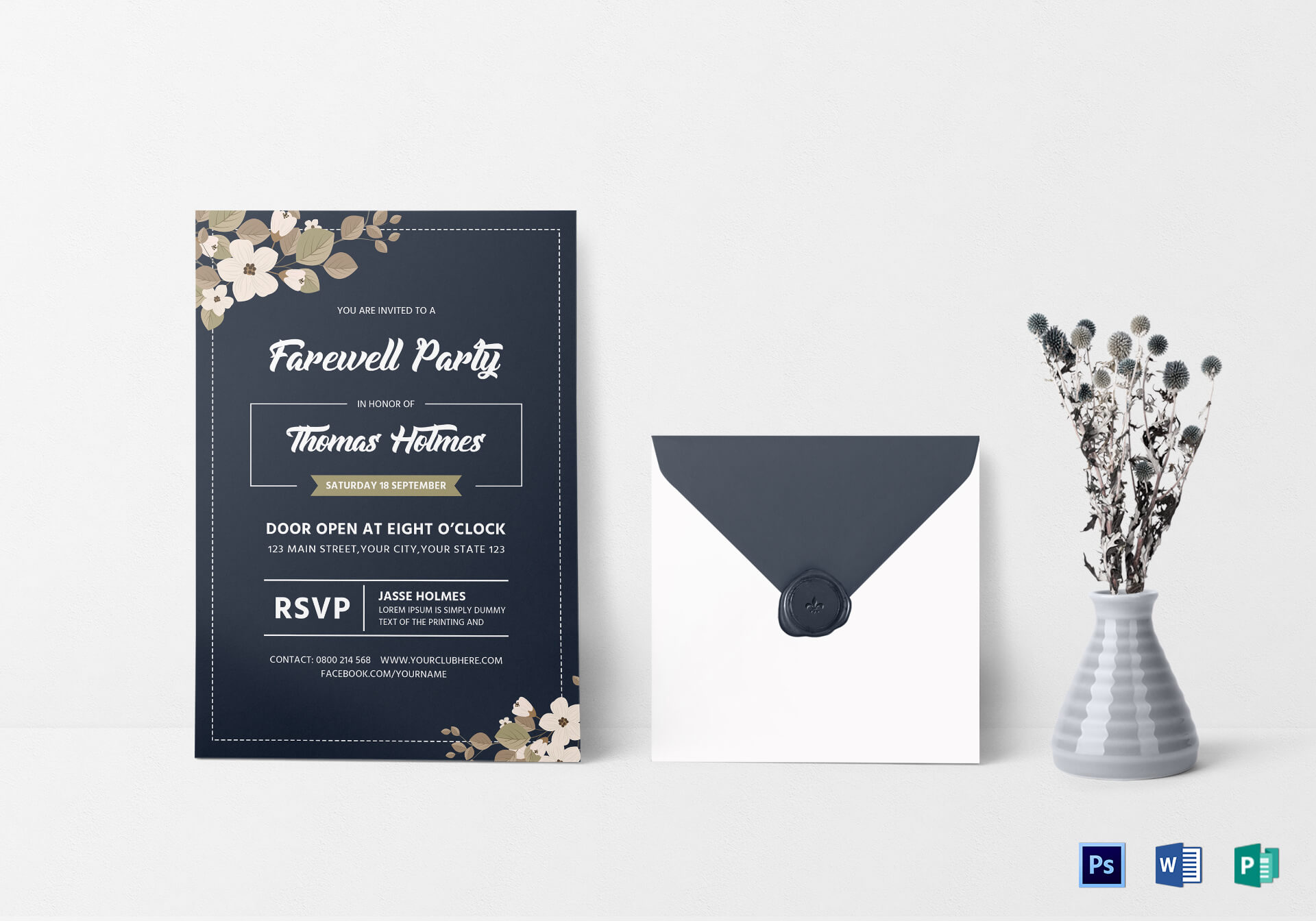 Farewell Party Invitation Card Template For Farewell Card Template Word