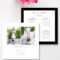 Fashion & Beauty Blogger Rate Card Template | Photoshop For For Advertising Rate Card Template