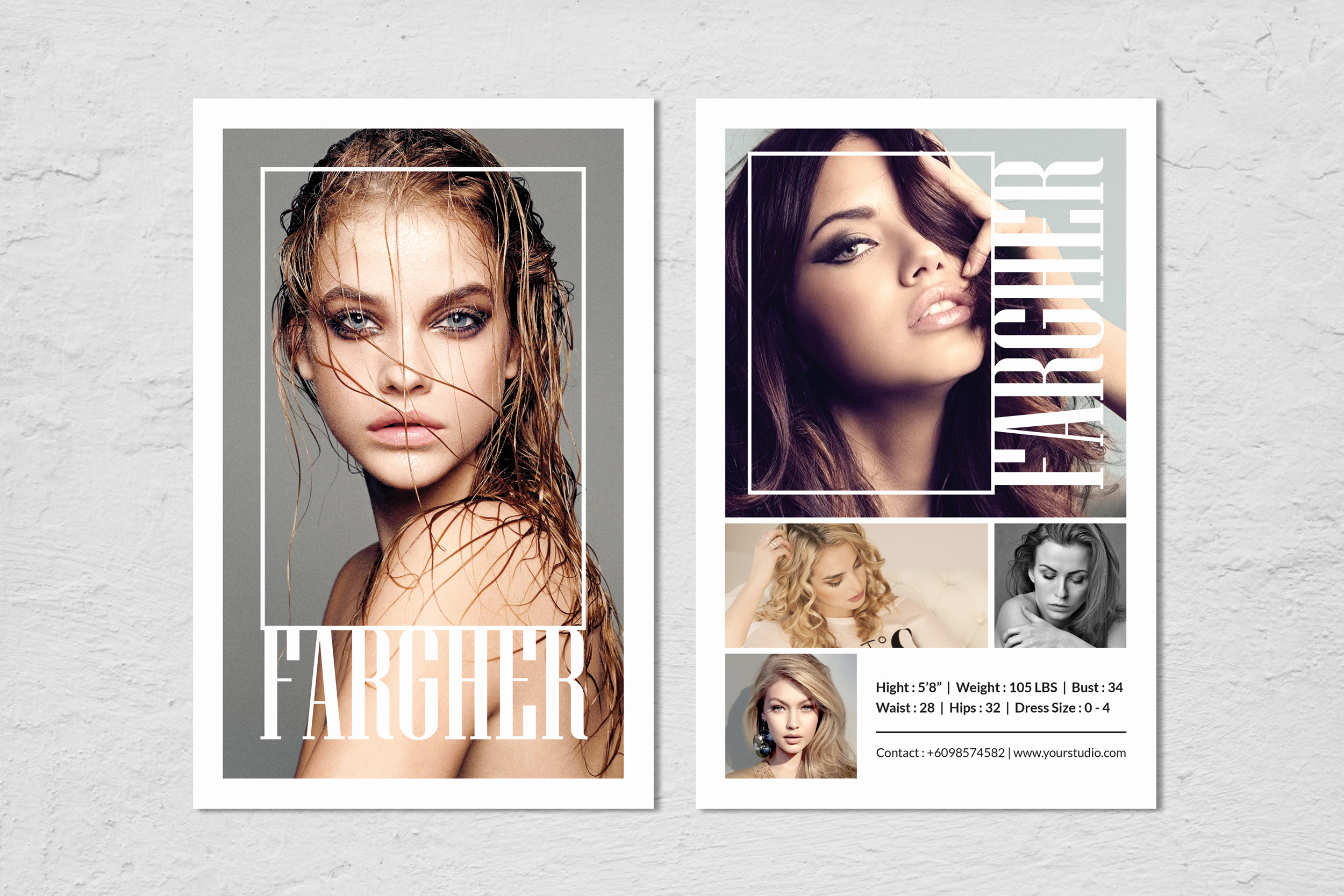 Fashion Modeling Comp Card Template Inside Comp Card Template Download