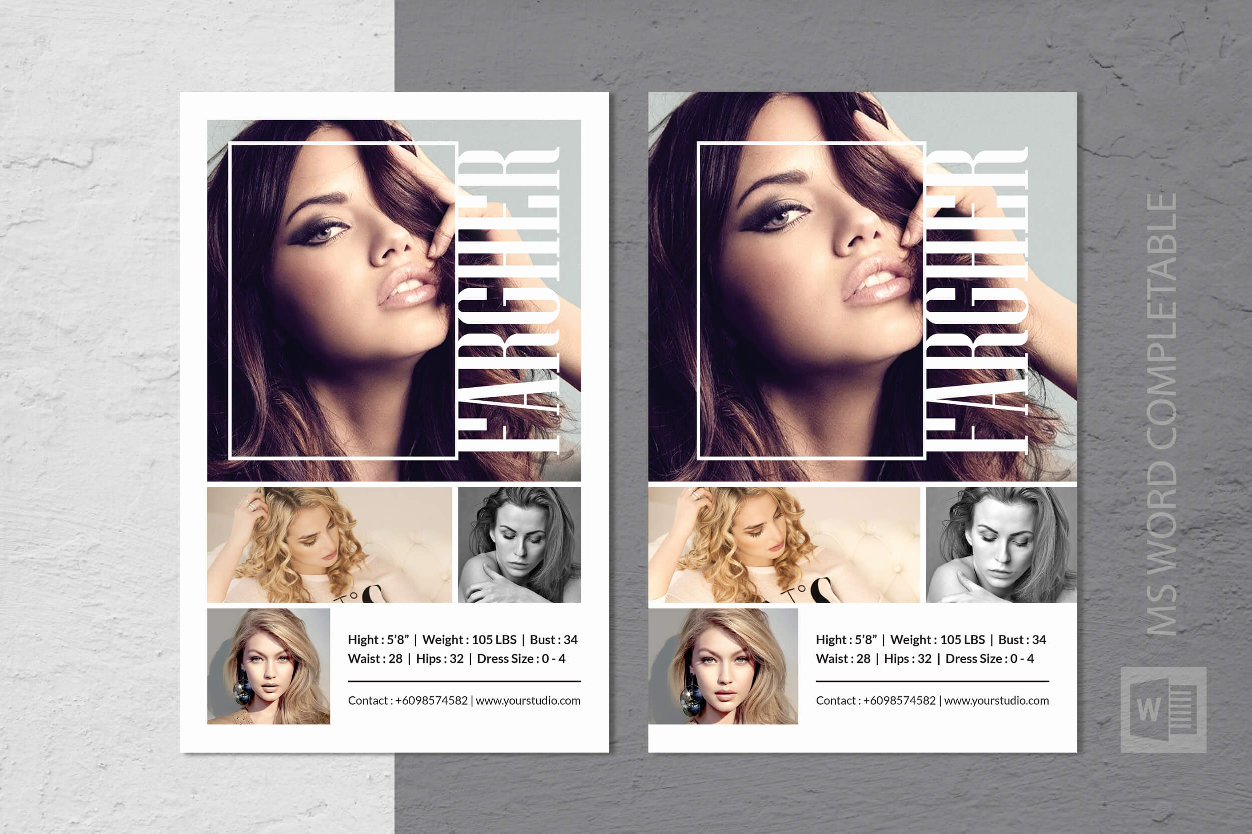 Fashion Modeling Comp Card Template Pertaining To Free Comp Card Template