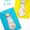 Father's Day Tie Card (With Free Printable Tie Template Intended For Fathers Day Card Template